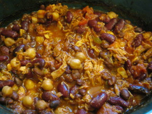 3 bean turkey chili